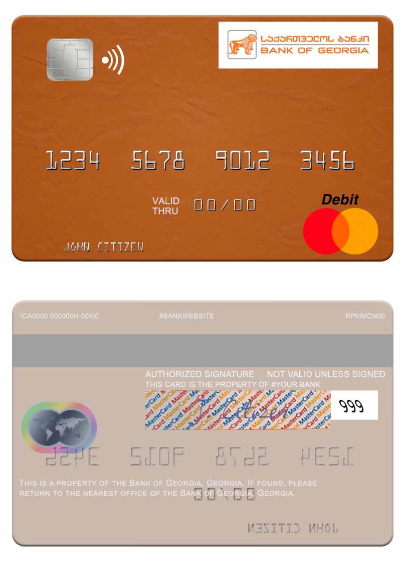 Georgia Bank of Georgia mastercard